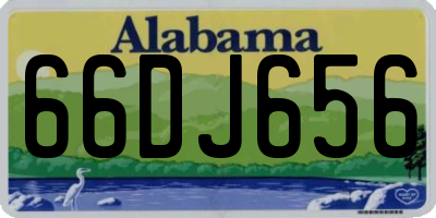 AL license plate 66DJ656