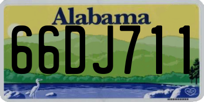 AL license plate 66DJ711