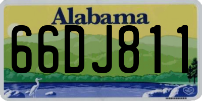 AL license plate 66DJ811