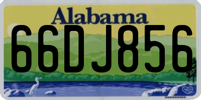 AL license plate 66DJ856