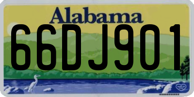 AL license plate 66DJ901