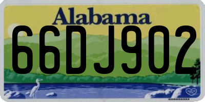 AL license plate 66DJ902