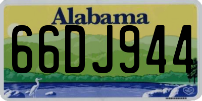 AL license plate 66DJ944