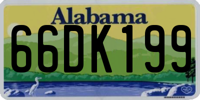 AL license plate 66DK199