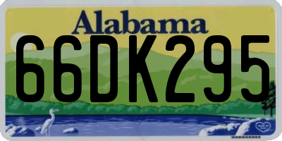AL license plate 66DK295