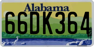 AL license plate 66DK364