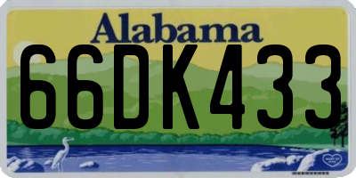 AL license plate 66DK433