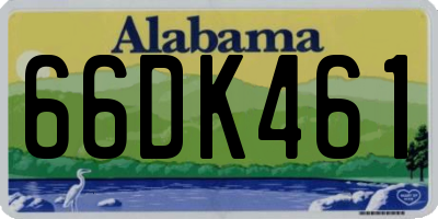 AL license plate 66DK461