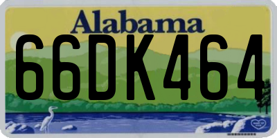 AL license plate 66DK464