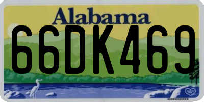 AL license plate 66DK469