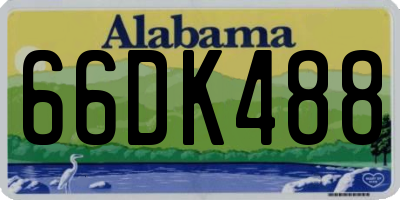 AL license plate 66DK488