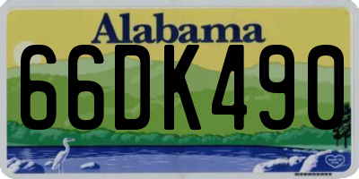 AL license plate 66DK490