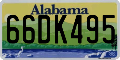 AL license plate 66DK495