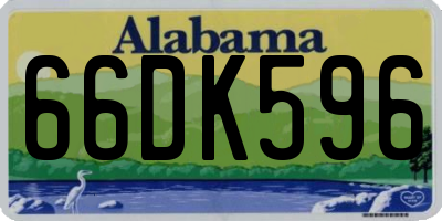 AL license plate 66DK596