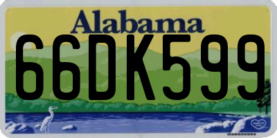 AL license plate 66DK599