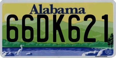 AL license plate 66DK621