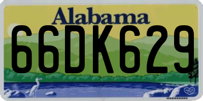 AL license plate 66DK629
