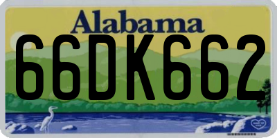 AL license plate 66DK662