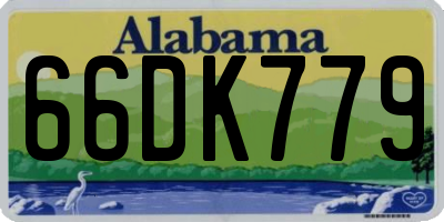 AL license plate 66DK779