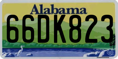 AL license plate 66DK823