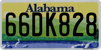 AL license plate 66DK828