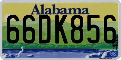 AL license plate 66DK856