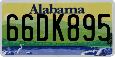 AL license plate 66DK895