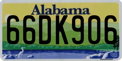 AL license plate 66DK906