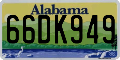 AL license plate 66DK949