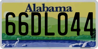 AL license plate 66DL044