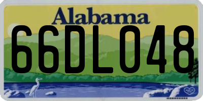AL license plate 66DL048