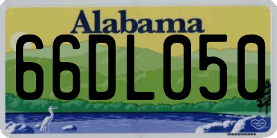 AL license plate 66DL050
