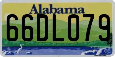 AL license plate 66DL079
