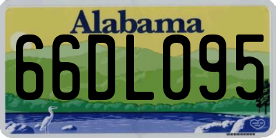 AL license plate 66DL095
