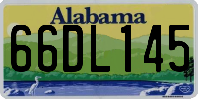 AL license plate 66DL145
