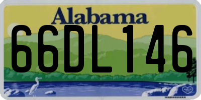 AL license plate 66DL146