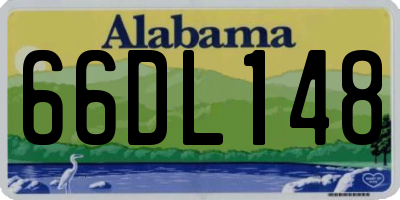 AL license plate 66DL148