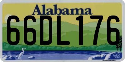 AL license plate 66DL176