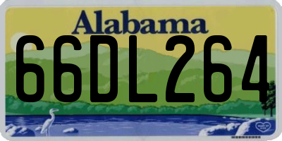 AL license plate 66DL264