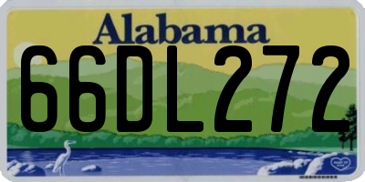 AL license plate 66DL272