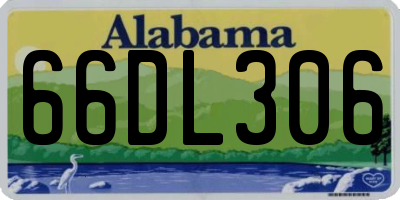 AL license plate 66DL306
