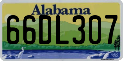 AL license plate 66DL307