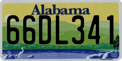AL license plate 66DL341