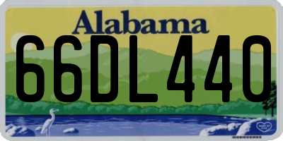 AL license plate 66DL440