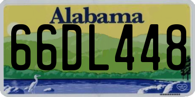 AL license plate 66DL448
