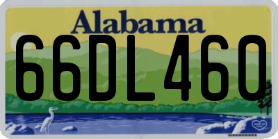 AL license plate 66DL460