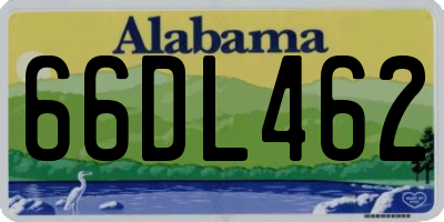 AL license plate 66DL462