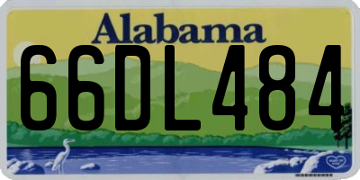 AL license plate 66DL484
