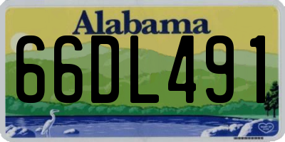 AL license plate 66DL491