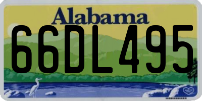 AL license plate 66DL495